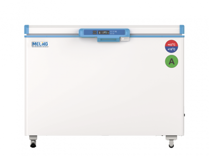 ice lined vaccine freezer