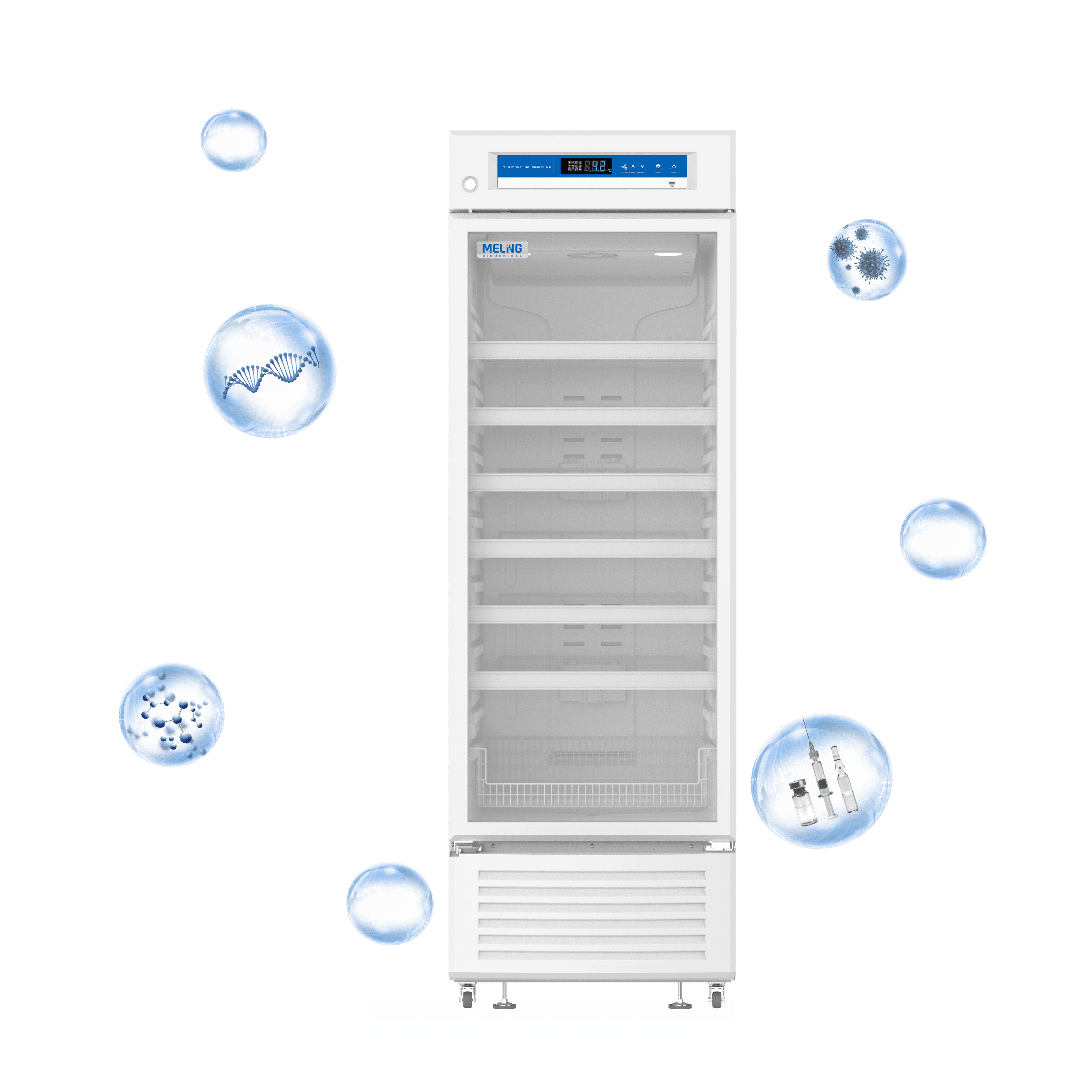 2℃~8℃ Pharmacy /Vaccine Refrigerator‎ for Pharmacy and Laboratory YC-395L