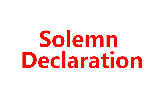 Declaration on the Illegal Use of the Name of Our Company Engaged in Business Activities